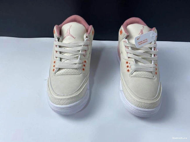 One Kick CK9246-116 3 Sail Rust Jordan Air Retro Pink (W) 0810